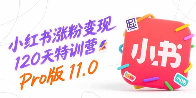 小红书涨粉变现120天特训营Pro版11.0：从0到1掌握平台运营,内容制作和变现-优优云网创
