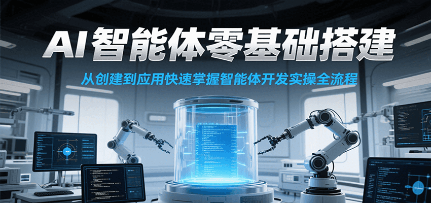 AI智能体零基础搭建实操课，从创建到应用快速掌握智能体开发全流程！-优优云网创
